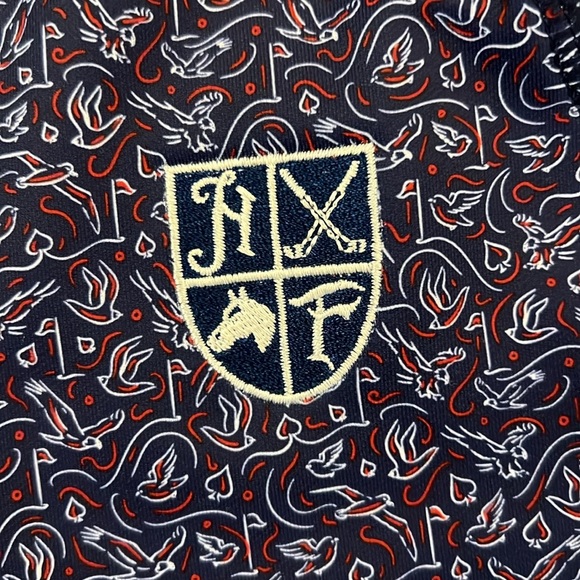 Peter Millar Long Sleeve 1/4 Zip Pullover UPF50+ Navy Blue Equestrian Polo Large - Picture 2 of 12